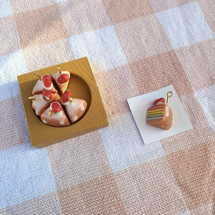 Handmade clay charm