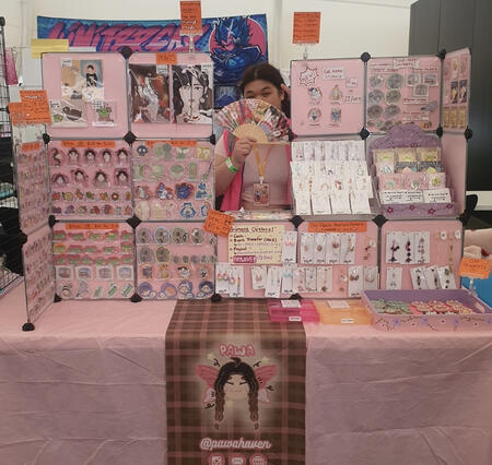 Artist alley table (shorter vers.)